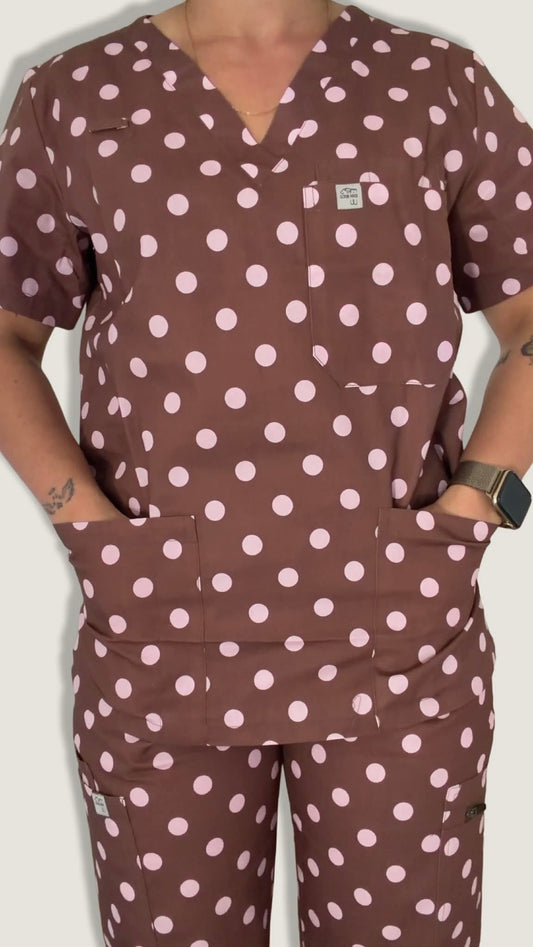 Soft Cacao Scrub Top