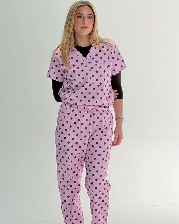 Soft Blush Scrub Top