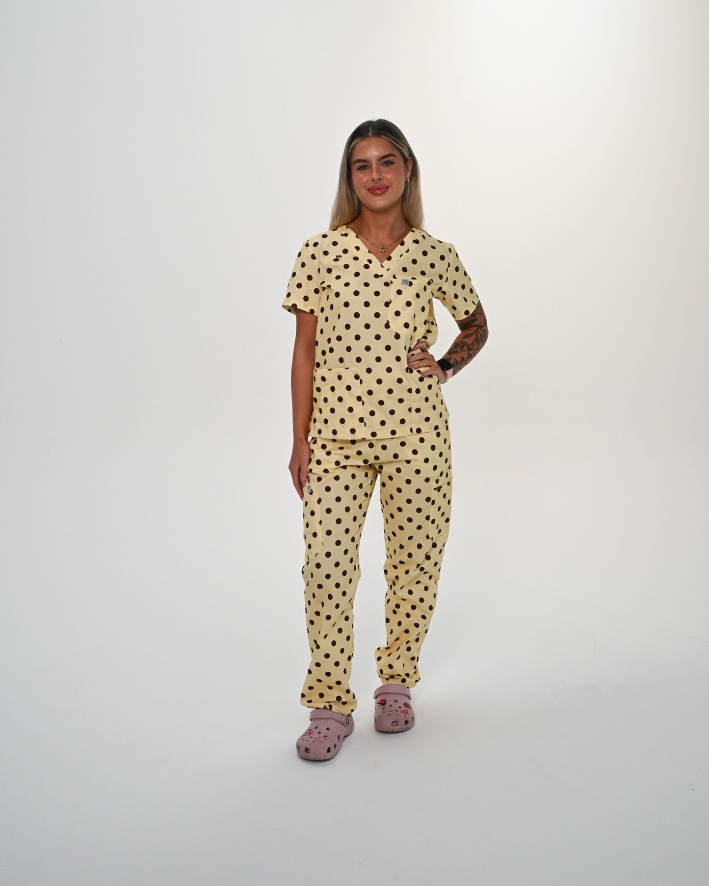 Soft Butter Scrub Top
