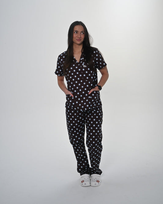 Soft Espresso Breeze Scrub Top