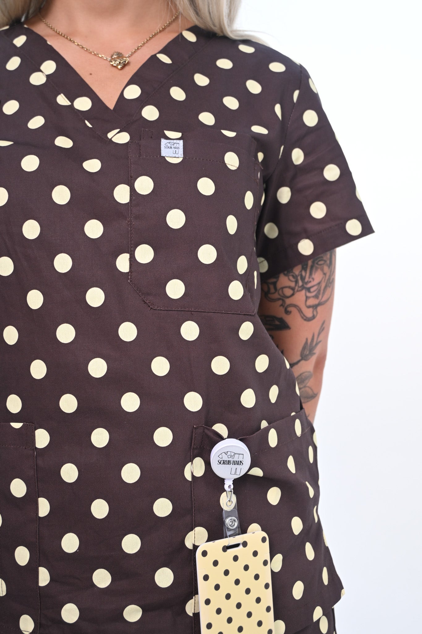 Soft Espresso Butter Scrub Top