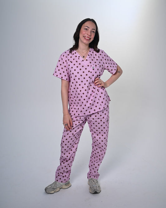 Soft Blush Scrub Top