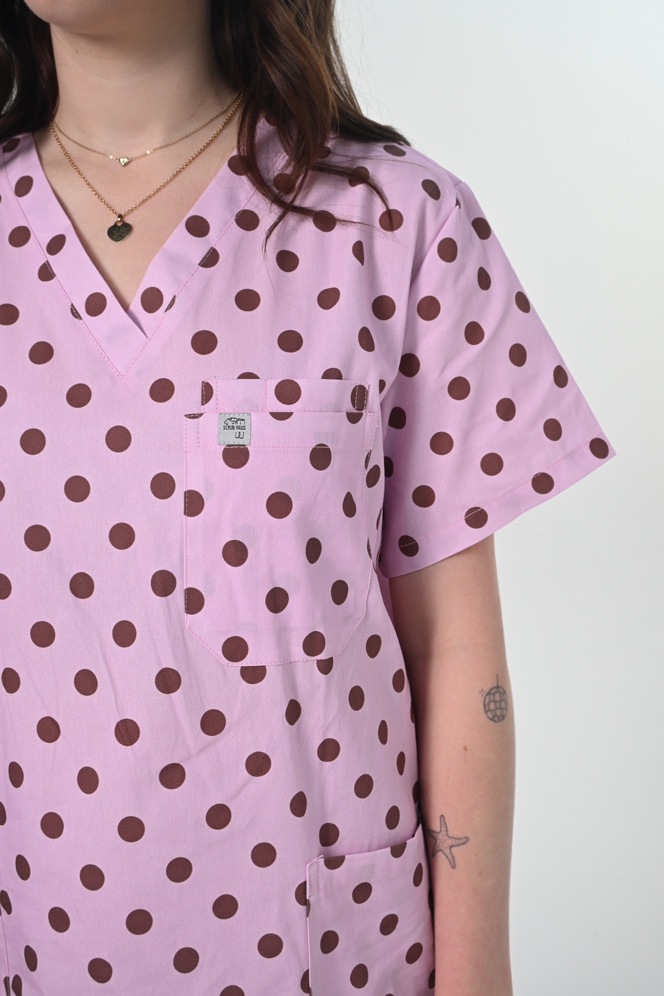 Soft Blush Scrub Top