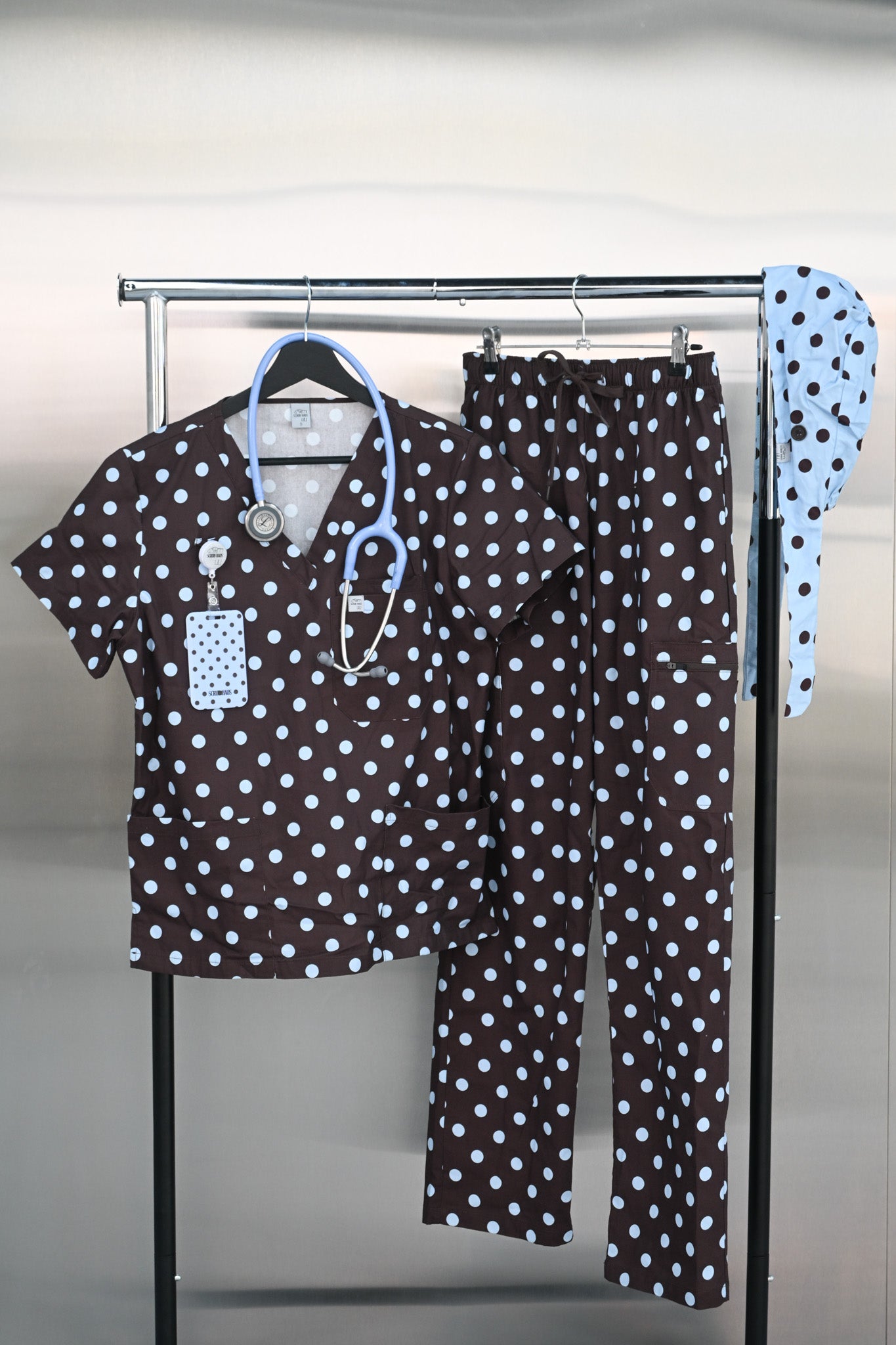 Soft Espresso Breeze Scrub Top