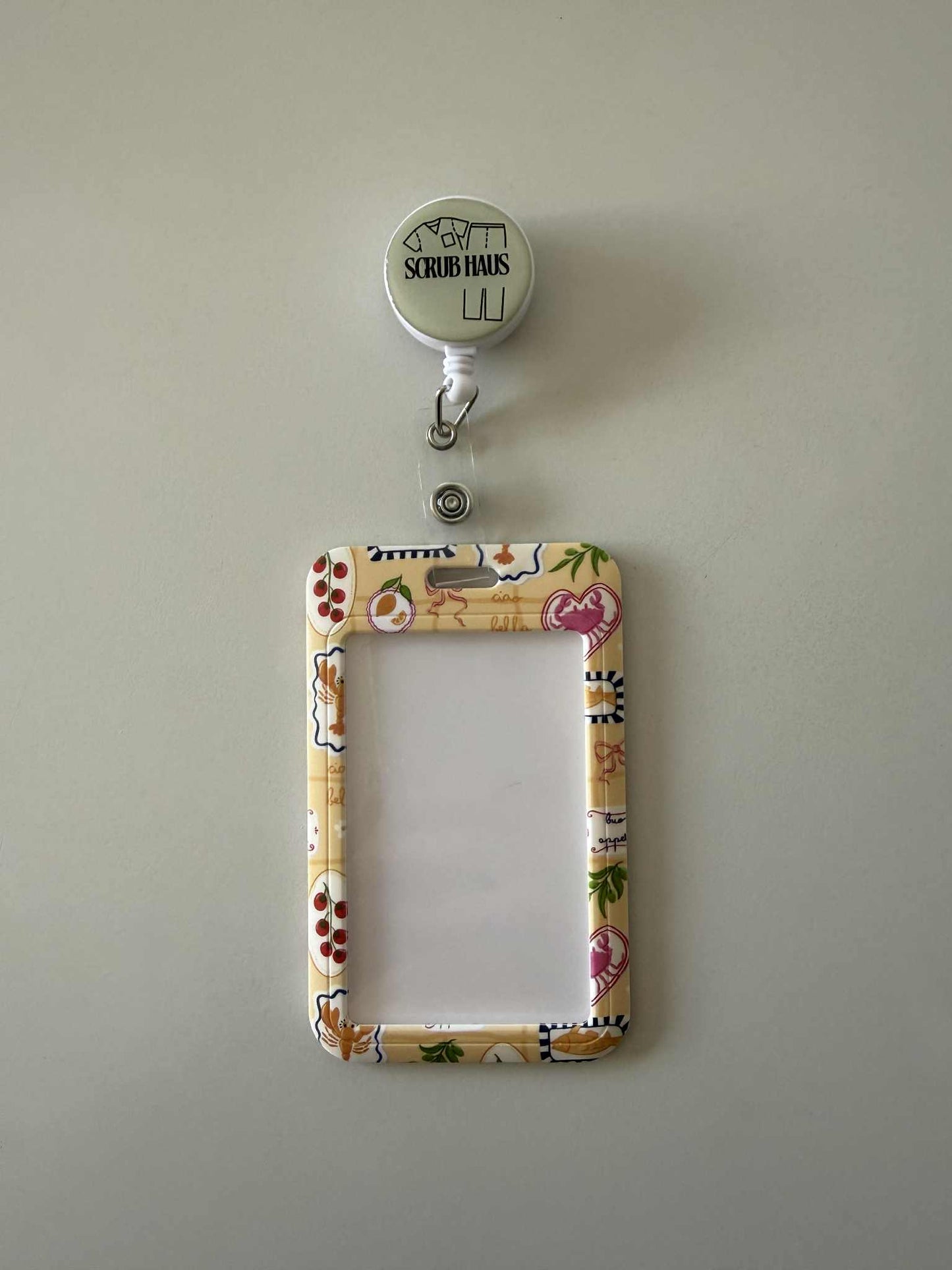 Golden Amalfi ID Card Holder & Reel
