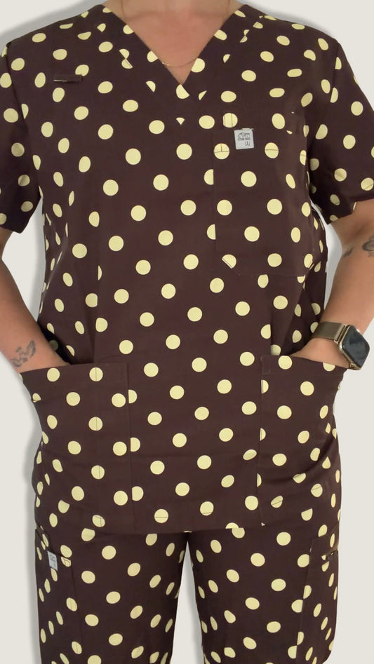 *PRE ORDER* Soft Espresso Butter Scrub Top