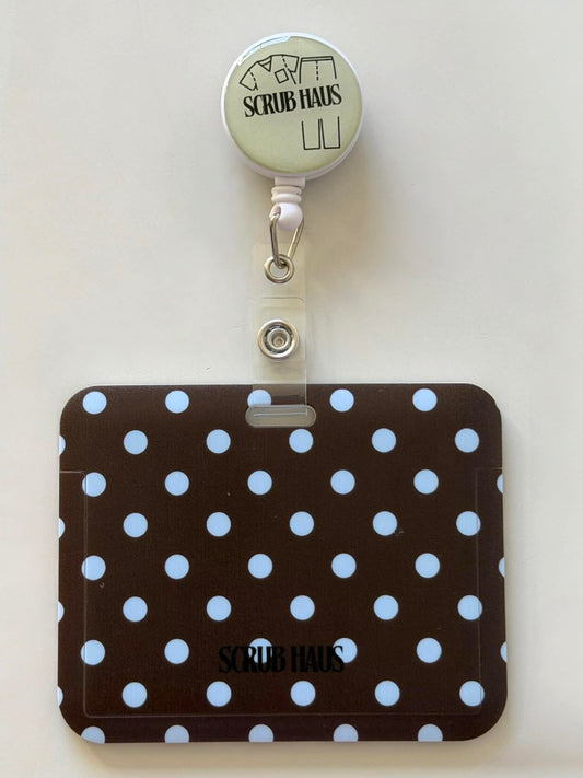Soft Espresso Breeze Horizontal ID Holder & Reel
